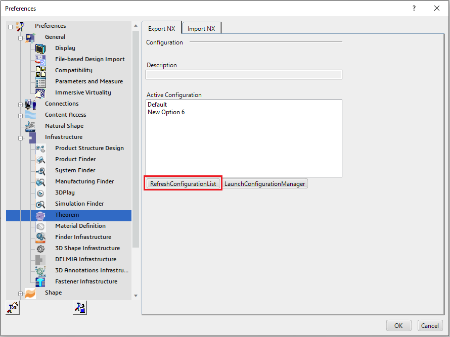 RefreshConfigurationList
