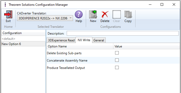 Configuration Manager - NX Write