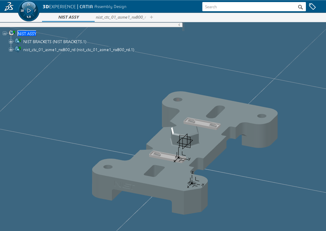 Assembly with imported NX data