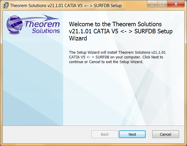 Welcome to the Theorem Solutions Setup Wizard