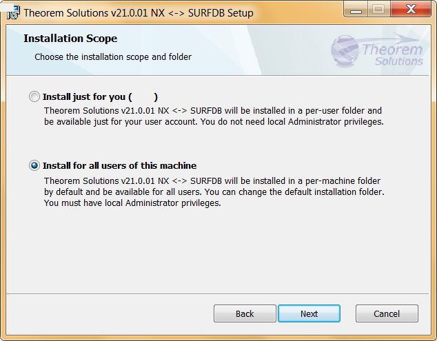 Installation -- Installation Scope