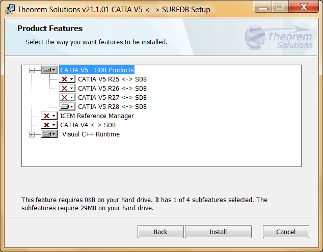 Product Features selection