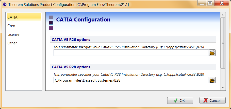 CATIA Configuration