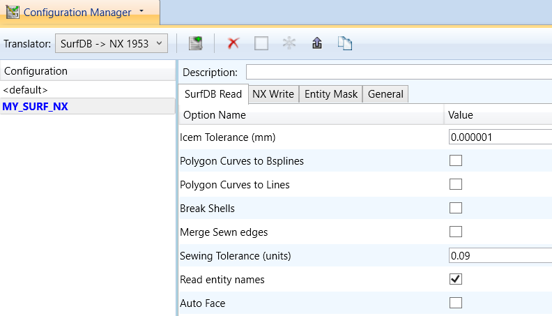 Configuration Manager -- named configuration
