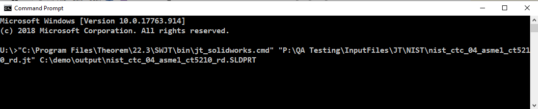 JT-SolidWorks command line