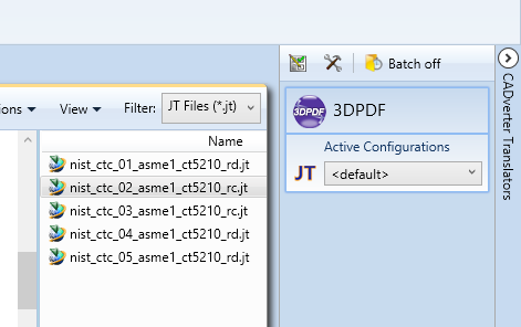 Drag and drop file to Active Configuration