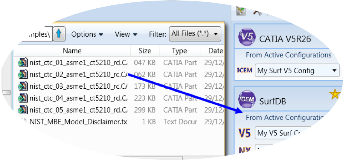 Drag and drop file to Active Configurations