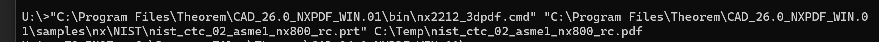 Command line translation