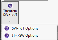 Theorem SW to JT Options menu