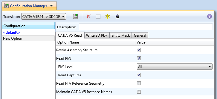 Configuration Manager options
