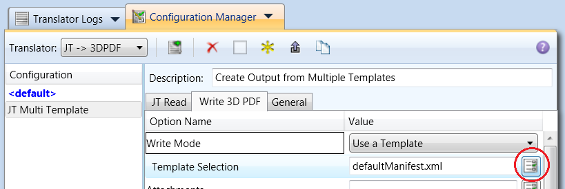 Template Selection Manager - Add File
