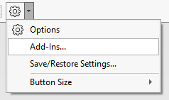 SolidWorks Add-Ins settings
