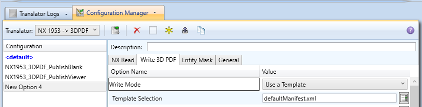 Template Selection Manager