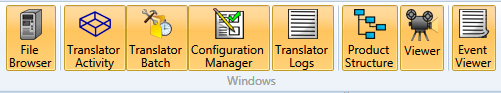 Windows pane on the Home Ribbon tab