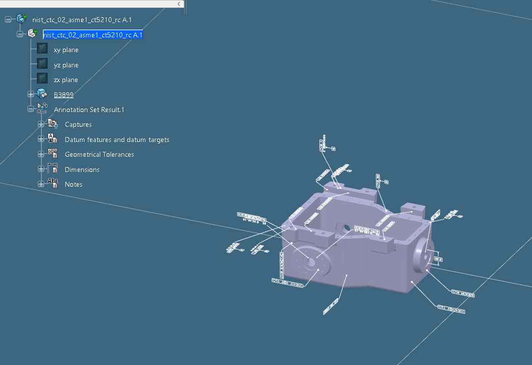 Imported data in 3DExperience