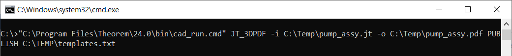 Command line - publish to multiple templates