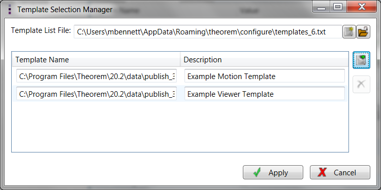 Multiple Template Output Configuration