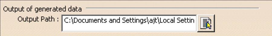 Output Path setting