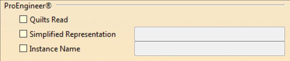 ProEngineer settings