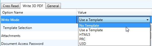 Active Configuration set to No Template