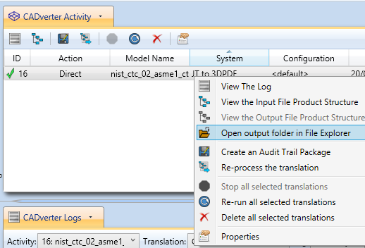 Active Configurations - No Template selected