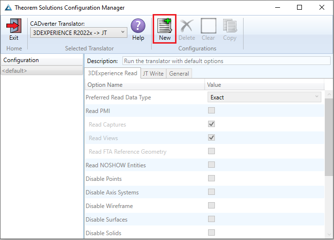 Configuration Manager - New configuration