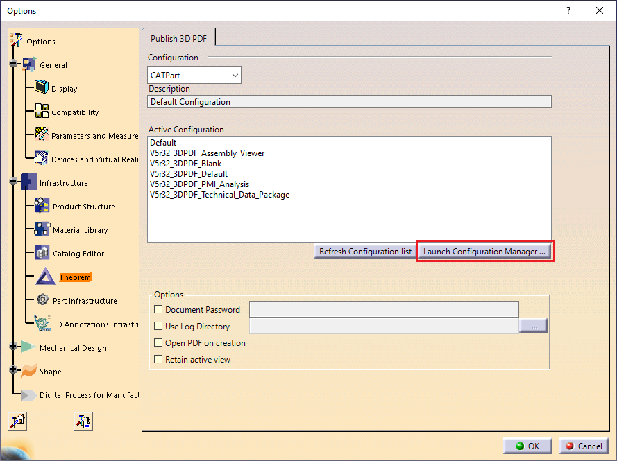 Launch Configuration Manager