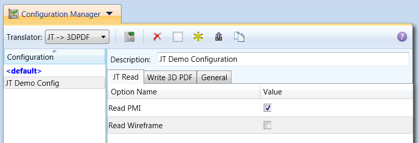 JT Read arguments in Configuration Manager