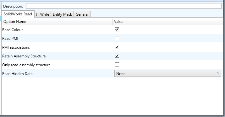 SOLIDWORKS Read Arguments
