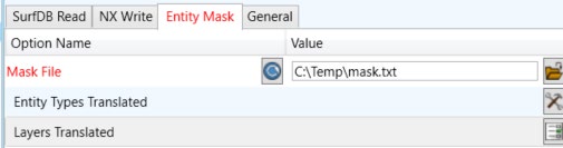 Surf to NX Entity Masking Arguments -- Configuration Manager