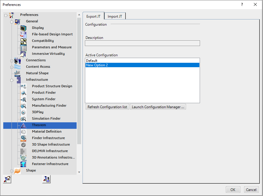 Active configuration selected