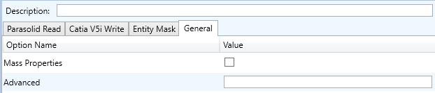 Parasolid to CATIA V5i General Arguments