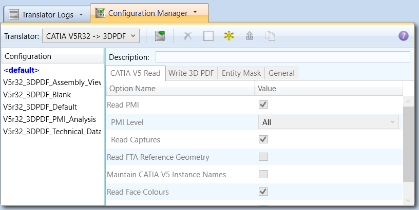 Configuration Manager tab