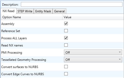 NX to STEP Configuration Manager