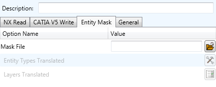 NX to CATIA V5 Entity Masking arguments