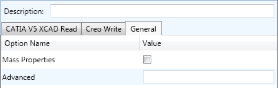 CATIA V5 to CREO General arguments