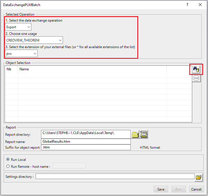 Batch Export to Creo View — figure 3