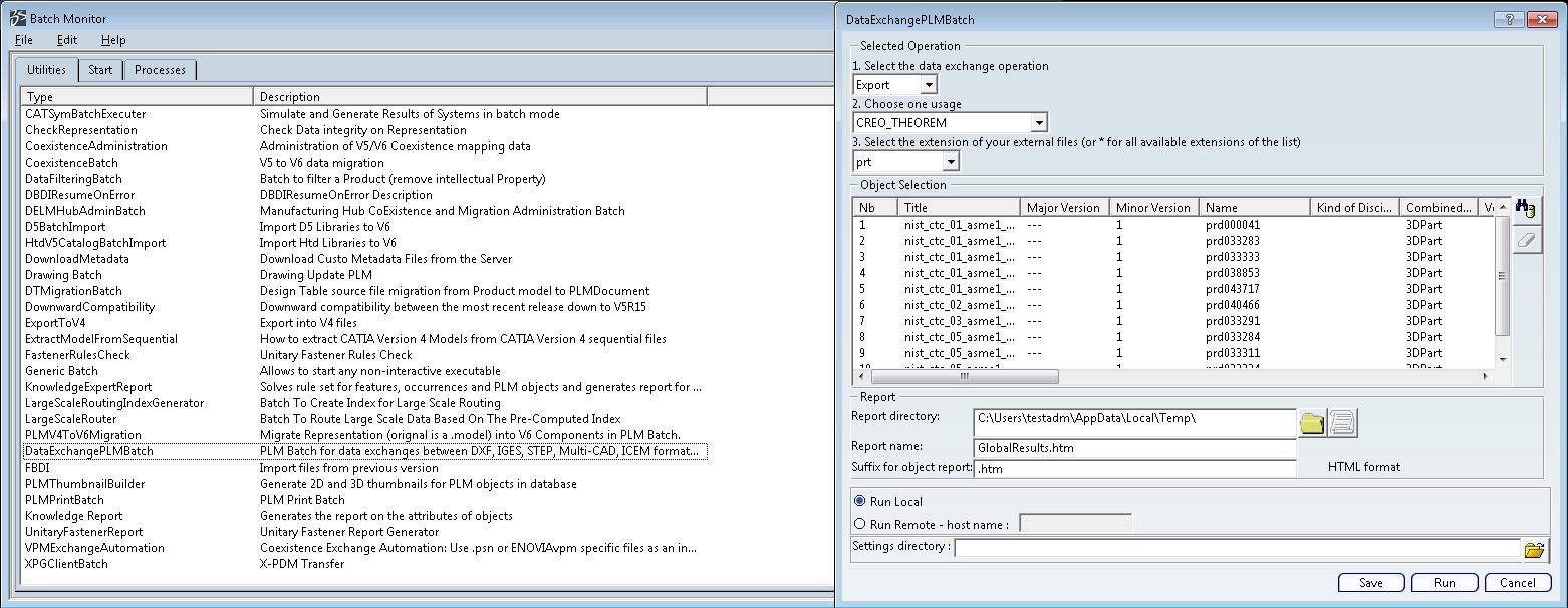 Batch Export to CREO — figure 11