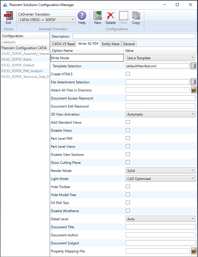 Write 3D PDF options