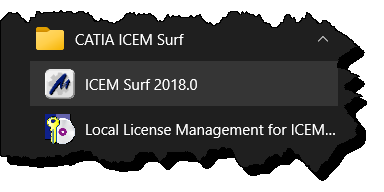 CATIA ICEM Surf -- loaded model