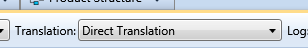 Translation drop-down
