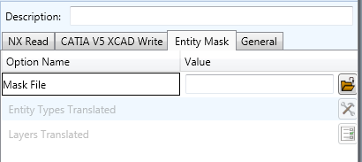 Entity Mask tab in Configuration Manager