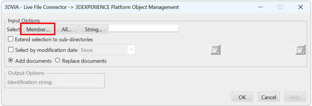 3DVIA Live File Connector - selecting JT files