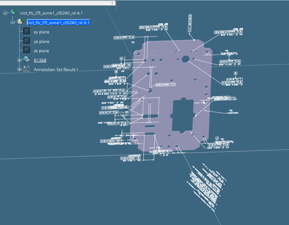 Imported JT data in 3DExperience