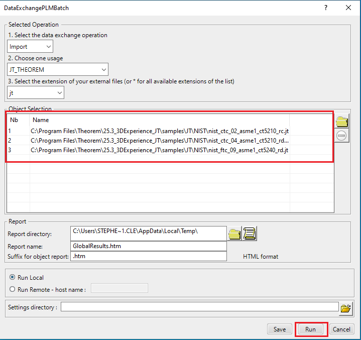 DataExchangePLMBatch - ready to import