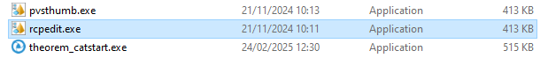 Recipe editor executables