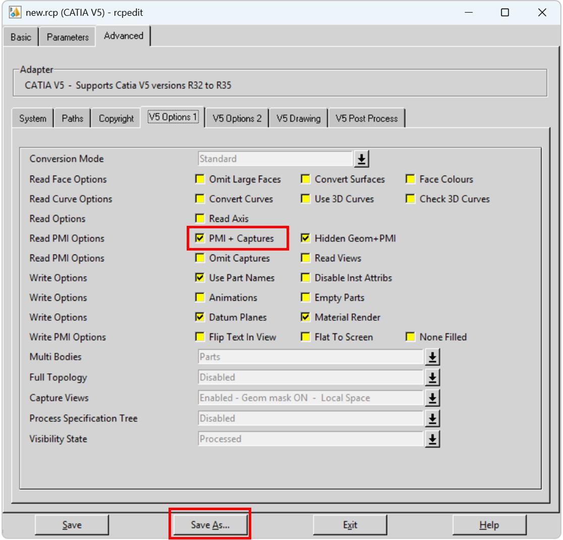 Recipe editor Save As