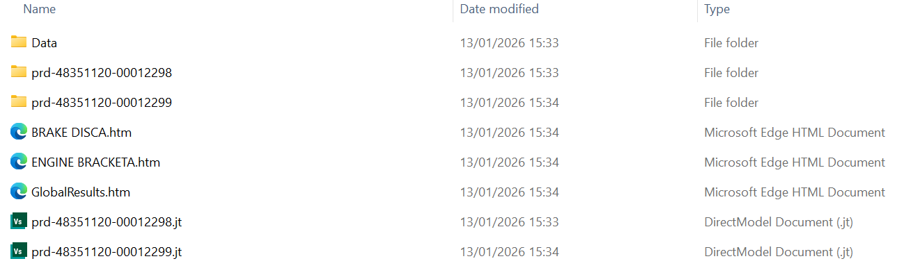 Output files named with object name