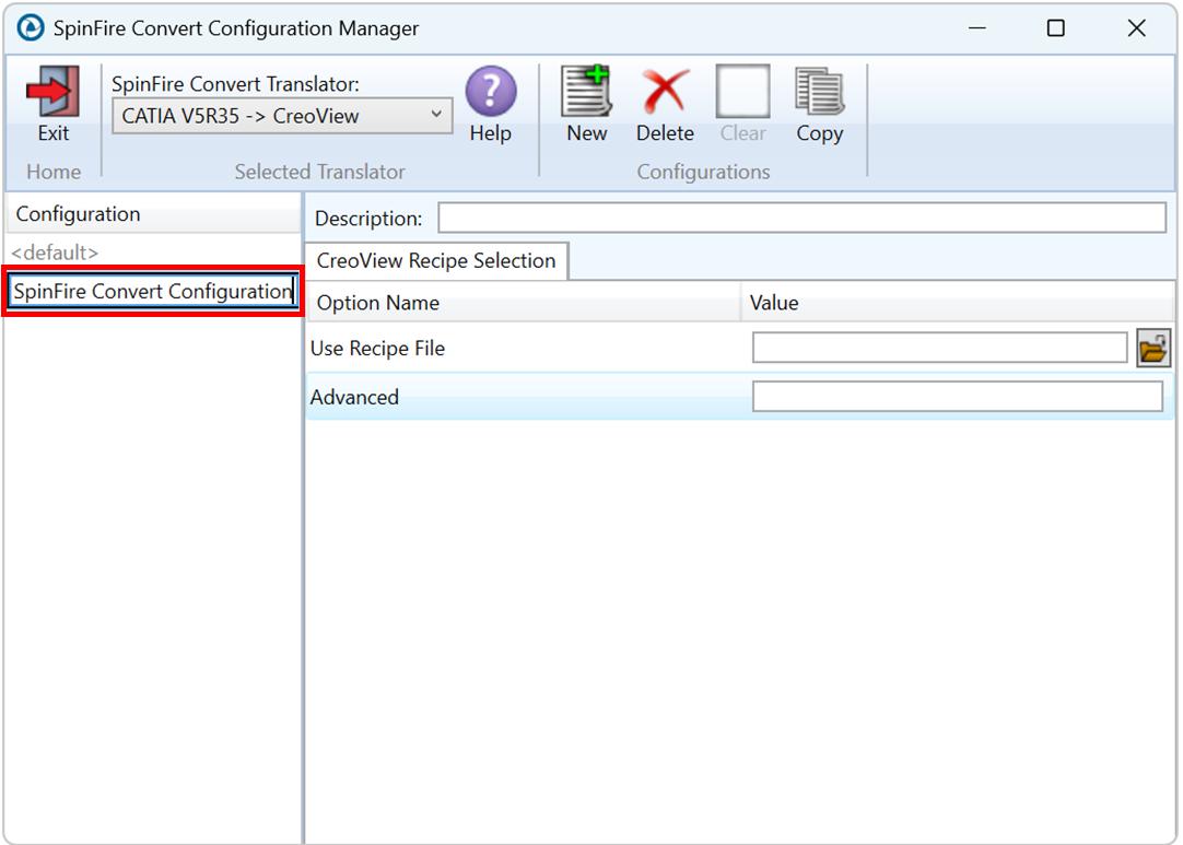 Configuration Manager - Use Recipe File