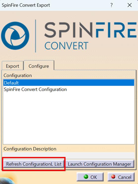 Refresh Configuration List